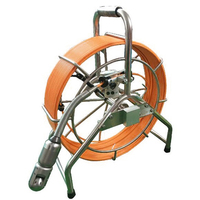 Caméras pan-tilt 50mm 60m caméra d'inspection des tuyaux d'évacuation des égouts avec moniteur AHD 8 pouces et système DVR