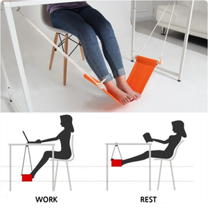 Portable <span class=keywords><strong>Pied</strong></span> Hamac Polyester Bureau Repos <span class=keywords><strong>Pied</strong></span> Mettre Réglable Repos Tables Pieds Balançoire Repose-pieds pour Bureau Maison Camping - Product Image 4