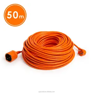 H05VV-F 3g 1.5mm2 extension cable electrical cord German power cord 10m 20m 30m 50m length cable
