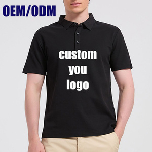 Wholesale Casual Blank Polo <b>Tshirt</b> Plain Customized Homme Short Sleeve T-Shirt Custom Printing Logo Personalized T Shirt For Men - Product Image 2