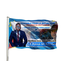Gahumi Factory T-shirt de campagne personnalisé RDC Impression numérique par sublimation T-shirts pour les élections générales de la République démocratique du Congo