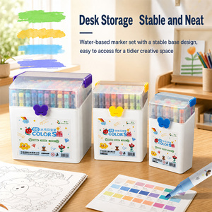 Juego de Rotuladores de Doble Punta, 80 <span class=keywords><strong>Colores</strong></span>, No Borrables, para Pintar, Dibujar, Resaltar, Material Escolar para Artistas Coreanos - Product Image 6