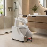 Rehausseur de toilette réglable en hauteur pour personnes handicapées, aide à la prévention des chutes dans la salle de bain