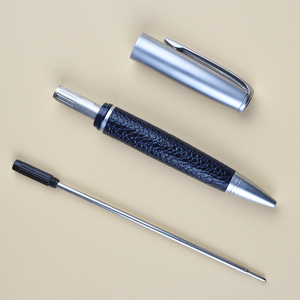 Bolígrafo de Sublimación Promocional de Regalo de Lujo GemFully, Bolígrafo de Metal con Cuero PU Rojo para Empresarios - Product Image 2