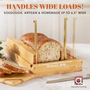 Trancheuse à pain en bois Lesenfang avec tiges métalliques pour la cuisine domestique et les outils de pâtisserie - Product Image 3