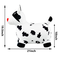 Cheval gonflable rebondissant en plastique, jouet animalier avec une capacité de 150 kg pour les jeux d'équitation des enfants - Utilisation en jardin