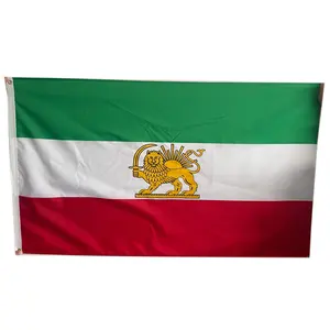 Aangepaste Perzië Iran Leeuw En Zwaard 5ft X 3ft Vlag Perzische Iraanse Monarchie Vlag