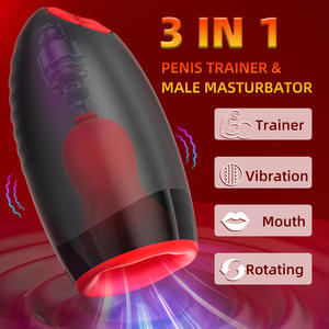 Hot Sell 3D Cup Rotierender Schub Saugen Männlicher Mastur bator Cup für Männer zur Linderung der Einsamkeit Pocket Pussy Stroker - Product Image 2