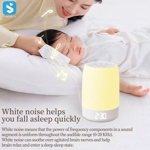 APP Control portátil ruido blanco sueño máquina de ayuda 8 colores luz nocturna 32 canciones sueño relajante bebé máquina de ruido blanco - Product Image 2