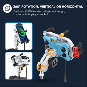 Cargador Inalámbrico para Motocicleta WUPP de 15W, Resistente al Agua, con Diseño Ejecutivo/Lujo, Colocación Frontal y Parasol - Product Image 4