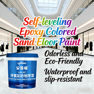 Peinture époxy autolissante sécurisée pour sols en sable coloré, résistante aux rayures et facile à nettoyer, idéale pour les centres commerciaux, les salles <span class=keywords><strong>de</strong></span> <span class=keywords><strong>bain</strong></span> et les garages - Product Image 1