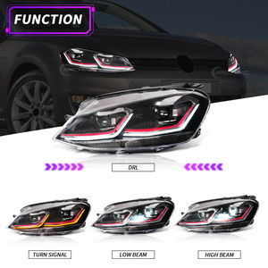 Conjunto de Faros Delanteros LED Completos para VW <span class=keywords><strong>Golf</strong></span> 7 Mk7 TSI <span class=keywords><strong>TDI</strong></span> 2013-2017, Faro Delantero para <span class=keywords><strong>Volkswagen</strong></span>, Actualización de Iluminación, Luz Delantera - Product Image 2