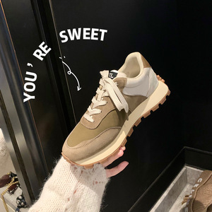 2025 Mùa Xuân Mùa Thu Bộ Sưu Tập Nhà Máy Bán Buôn Torre Casual Sneaker Phụ Nữ Da Bò Ren-up Dày Dưới Cao Su Midsole - Product Image 1