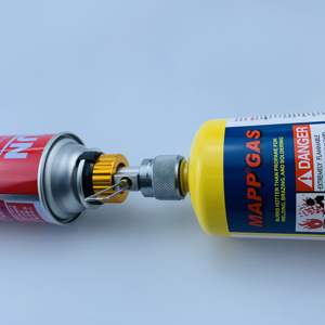 موقد للتخييم البروبان عبوة محول موقد غاز حديدي تعبئة غاز البوتان خزان اسطوانة غاز البترول المسال التوقف معدات التخييم - Product Image 3