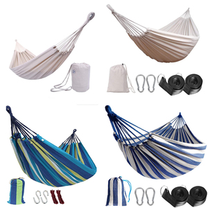 Hamaca Portátil para 1-2 Personas con Barra <span class=keywords><strong>de</strong></span> Equilibrio Antivuelco, Lona <span class=keywords><strong>de</strong></span> Nailon Resistente y Correas para Árboles, Ideal para Exteriores, Patio y Jardín - Product Image 6