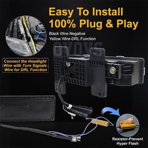 Faro LED y Señal de Giro LED Mejorados OVOVS para <span class=keywords><strong>Chevrolet</strong></span> <span class=keywords><strong>Silverado</strong></span> C1500 <span class=keywords><strong>2500</strong></span> 3500 1988-1998 - Product Image 3