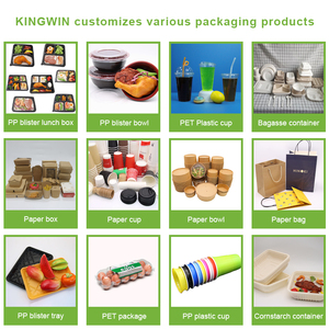 <span class=keywords><strong>KINGWIN</strong></span> - Recipiente de Papel Kraft Biodegradable Personalizado para Comida para Llevar, con Tapa, para Ensaladas - Product Image 5