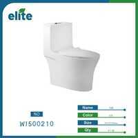 Elite One Piece Toilet 705x375x780mm Elongated Bowl Gravity Flushing Floor Mounted Modern Design Bathroom Use - Product Image 1