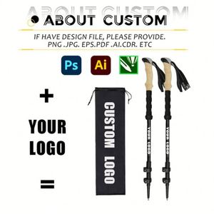 Bastón de Senderismo Telescópico de Tres Secciones de Aleación de Aluminio Personalizado con Logotipo Personalizado - Product Image 2