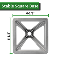 Crics en aluminium de pile de campeur de remorque de rv, stabilisateur, 4PK