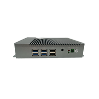 Mini PC industriel intégré EVUC, PC sans ventilateur, Intel 12e génération 4 cœurs N100 avec Win10 11 Linux Os Ordinateur personnel de bureau