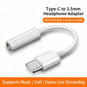 Adaptador de Audio USB C a 3.5mm AUX, Conector para Auriculares Tipo C, Sonido sin Pérdidas para Teléfono Celular, Tableta y <span class=keywords><strong>PC</strong></span> - Product Image 3