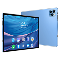 Tablet PC de 10 Pulgadas de Alta Calidad con Teclado y Ratón, 10 Núcleos, 8+256 GB, Tablet PC Empresarial con Doble Tarjeta SIM, Portátiles Educativos para Regalo