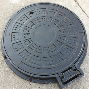 D400 Ton SMC BMC Fibra de vidrio Prensa hidráulica Cubierta de alcantarilla de resina compuesta Cubierta de alcantarilla de <span class=keywords><strong>gasolinera</strong></span> 900mm - Product Image 2