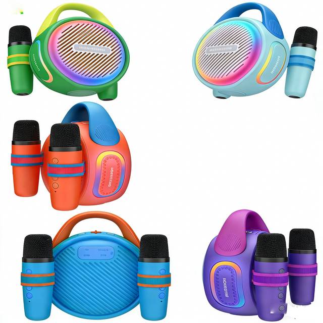 S10 Portable Outdoor Wireless Speaker with Dual Microphones, High Power Loudspeaker, Creative Gift Speaker with LED Lights