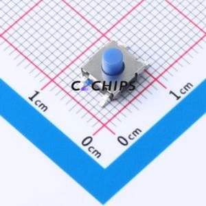 TS665PA 250gf Tactile Switch SMD Switch Single Pole Single Throw Round Button 2.5N Vertical Mount - Product Image 1