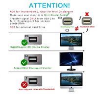 4K 60Hz USB C zu Mini DisplayPort Mini DP Kabel für MacBook Pro Air und iPhone 15 16 Mehr