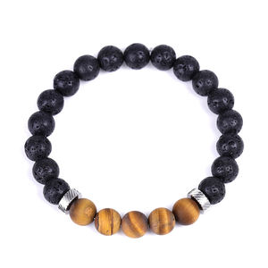 Assurance commerciale, perles de pierre naturelle, bracelet en acier inoxydable de haute qualité, cornaline mate - Product Image 4