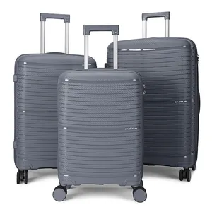 旅行包套装铝硬散装批发热2023透明3pcs销售就绪聚丙烯行李箱