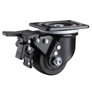 2 Zoll kleines Rollenrad Drehbare Platte Castor-Balllager Werkbankrad Trolley Nylon-Möbeltrailer - Product Image 2