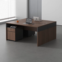Bureau d'ordinateur en bois MEKIA avec étagère et tiroir pour la maison, la chambre, le bureau d'étudiant, ignifuge et verrouillable, design détachable, modèle 040