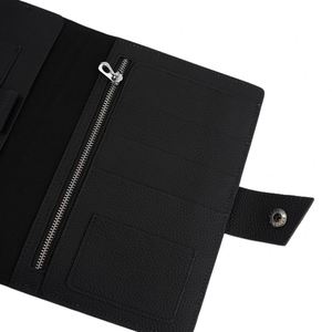 Personalized Leather Notebook Folder Passport <b>Holder</b> <b>Wallet</b> With Zipper Snap Closure - Product Image 5