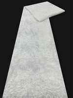 Tissu en dentelle à perles 300*150cm pour robe de mariée, broderie informatique ajourée à sequins, polyester 100D, pour l'industrie lourde