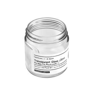 Transparent <b>Glass</b> Jar 30ml For Baby And Pet Food Sample <b>Vial</b> - Product Image 2