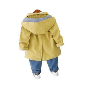Ensemble 3 pièces : Body à manches longues, Jean taille haute, Manteau et Pantalon de cérémonie pour bébés et enfants, du fabricant chinois - Product Image 1