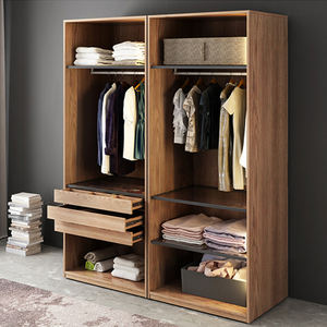 Pvc <span class=keywords><strong>Mdf</strong></span> meubles américains placard armoire fermée placards avec portes coulissantes miroir - Product Image 5