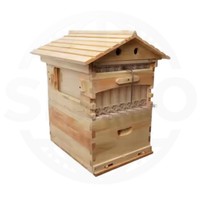 Nouvelle vente chaude : Boîte à ruche en bois, prix compétitif, ruche à miel à écoulement automatique, garantie de 3 mois