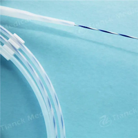 Catéteres de inserción con guía de PTFE azul y blanco para urología, tipo Zebra, para ERCP, 400 cm, manguera de PTFE no vascular