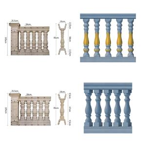 Fabrika doğrudan satış plastik beton çimento çit kavisli korkuluk korkuluk Balusters için kalıp merdiven küpeşte döküm-in-yer - Product Image 3