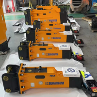 Accessoire d'excavatrice SB40 pour machines de 4 à 9 tonnes, poids 280 kg, couleur jaune, garantie 1 an, fabriqué au Shandong