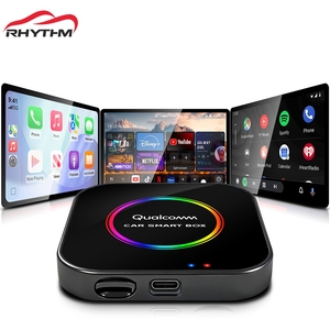 Boîtier CarPlay AI Rhythm Plug and Play 3 en 1, système sans fil CarPlay Android Auto 4G SIM, éclairage d'ambiance, Google Play - Product Image 1