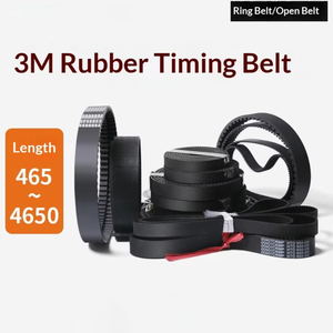 สายพานไทม์มิ่งยาง 3M แบบซิงโครนัส พร้อมเฟืองวงแหวน สายพานส่งกำลังอุตสาหกรรมแบบมีฟัน ขนาด 10 15 20 รับประกัน 3 เดือน น้ำหนัก 1 กก. - Product Image 3