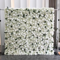 Backdrop Dinding 8ft X 8ft Grosir Mawar Sutra Kain Dekoratif Dasar Kain Hydrangea Bunga Buatan Dekorasi Acara Pernikahan