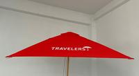 Parapluie carré de parasol de plage de bonne qualité et populaire 2*2m avec la publicité pour promotionnel