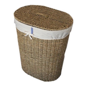 Cesta de lavandería y almacenamiento multifuncional, ecológica, hecha a mano con hierba marina natural pura, decoración para el hogar, proveedor mayorista de Vietnam - Product Image 3