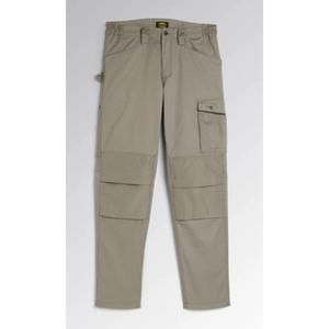 DIADORA UTILITY-702,177663-75012/S Pantalones en poliéster elástico, algodón y elastano sarga gris cáñamo PANTALÓN DE TRABAJO - Product Image 1
